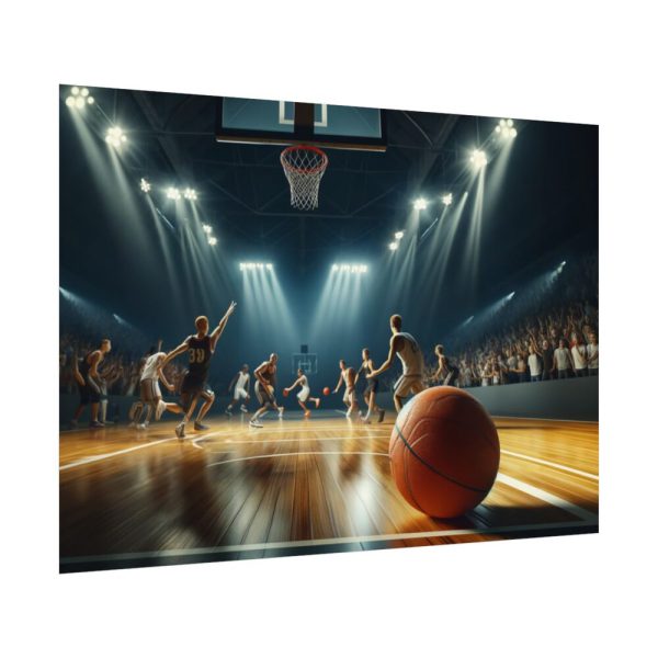 92408-317.jpg Energy and Excitement of a Basketball Game Poster