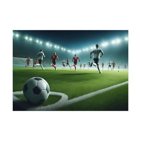 92408-320.jpg Soccer Game with Players in Action Poster