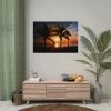Tropical Beach Sunset Landscape II Poster