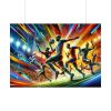 92408-356.jpg Soccer Players in Action Poster