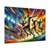 92408-357.jpg Soccer Players in Action Poster