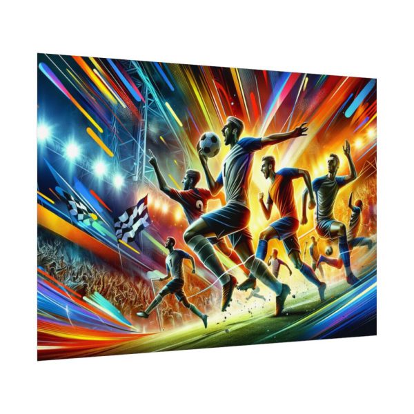 92408-357.jpg Soccer Players in Action Poster
