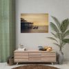 Pier Seagull Ocean Poster