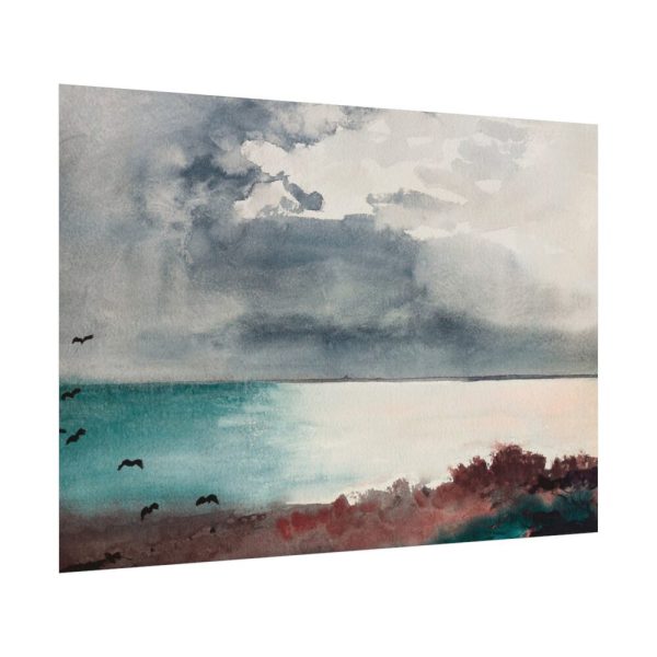 Breaking Storm, Coast of Maine Poster