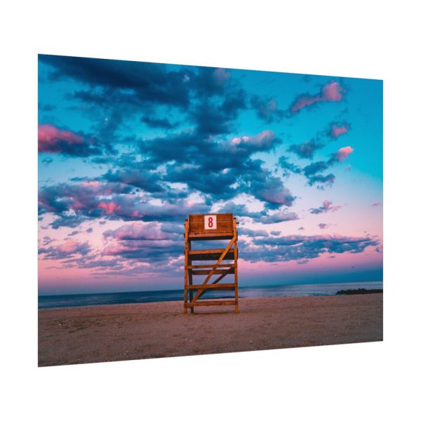 92408-412.jpg Lifeguard tower number 8 at the Bradley Beach Poster