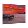 92408-452.jpg Two Boats Moored on Beach Poster