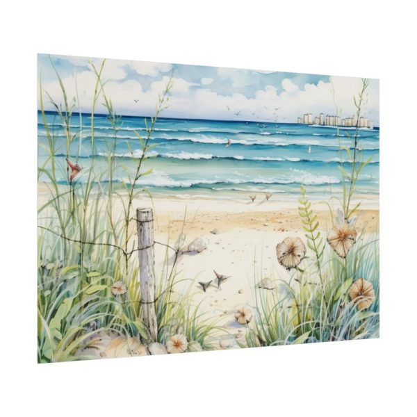 Painting of Ocean Waves Poster