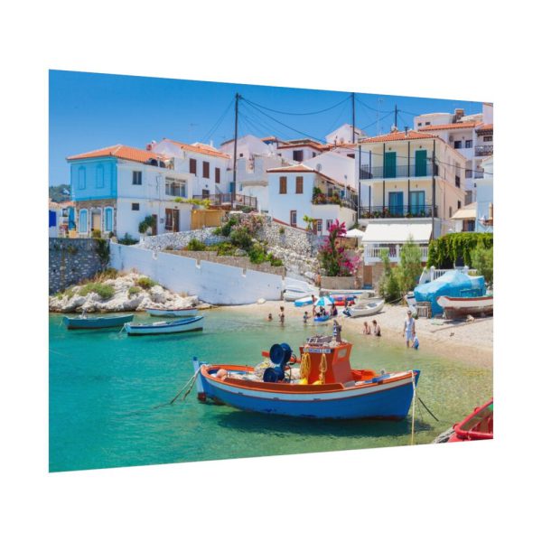 92408-477.jpg Greek Coastal Town Poster