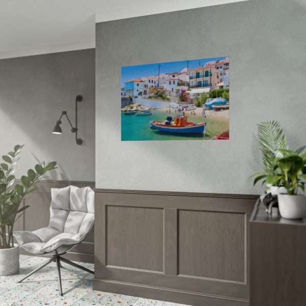 92408-479.jpg Greek Coastal Town Poster