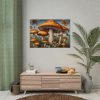 92408-503.jpg Mushrooms Butterfly Forest Art Poster