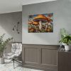 92408-504.jpg Mushrooms Butterfly Forest Art Poster