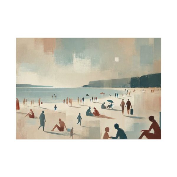 92408-520.jpg Beach Scene With People Poster