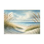 Beach Scene With Gentle Sand Dunes Poster
