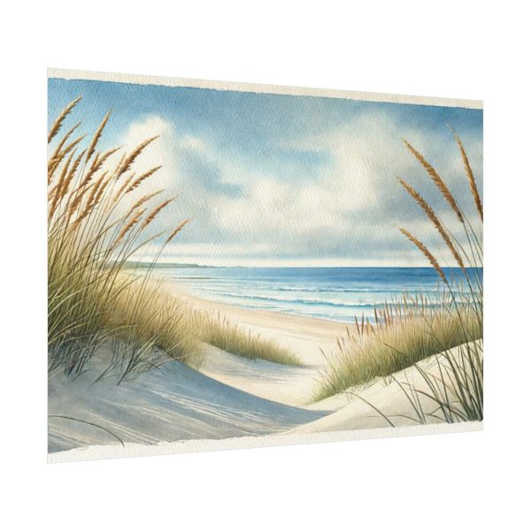 92408-532.jpg Beach Scene With Gentle Sand Dunes Poster