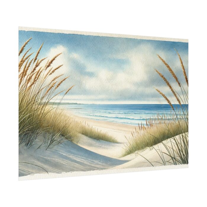 Beach Scene With Gentle Sand Dunes Poster - Image 3