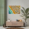 Aerial View of Vibrant Beach Scene Poster