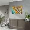 Aerial View of Vibrant Beach Scene Poster