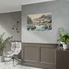 Coastal Scene With Sailboats in Marina Poster