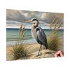 92408-552.jpg Heron on Sandy Beach Poster