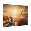 92408-557.jpg White Adirondack Chairs Facing the Ocean Poster