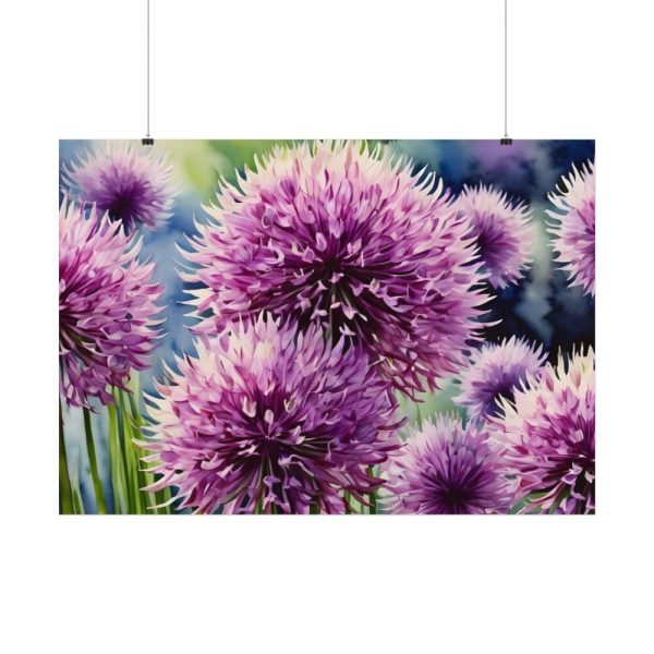 92408-591.jpg Ornamental Allium Flower Poster