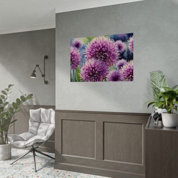 92408-594.jpg Ornamental Allium Flower Poster