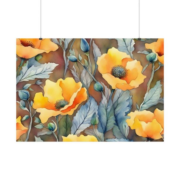 92408-596.jpg Saffron Flower Grunge Poster