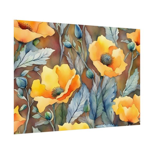 92408-597.jpg Saffron Flower Grunge Poster