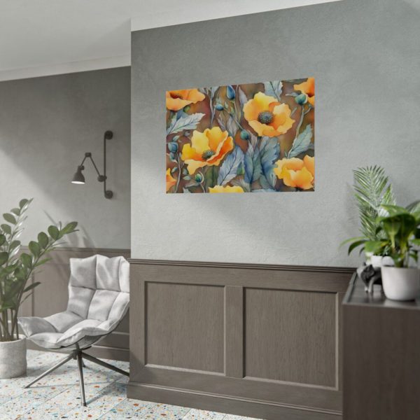 92408-599.jpg Saffron Flower Grunge Poster