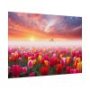 Tulip Field In The Morning Poster