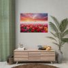 Tulip Field In The Morning Poster