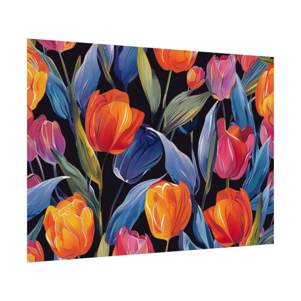 92408-622.jpg Colorful Tulip Pattern Poster