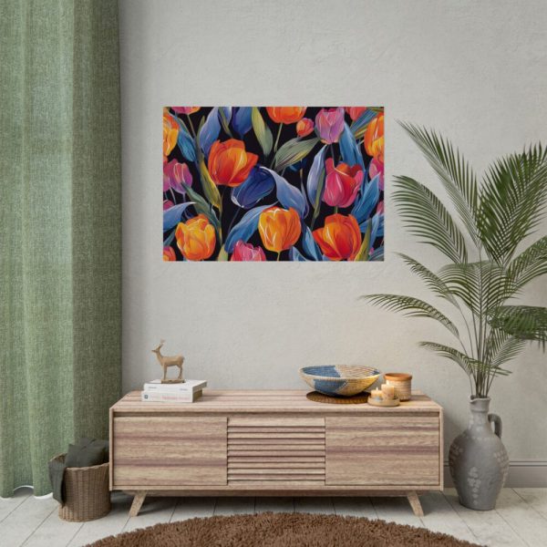 92408-623.jpg Colorful Tulip Pattern Poster