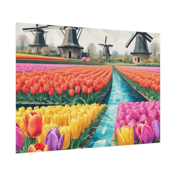 92408-632.jpg Holland Tulip Windmill Poster
