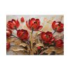 92408-635.jpg Red-Gold Abstract Tulips Poster