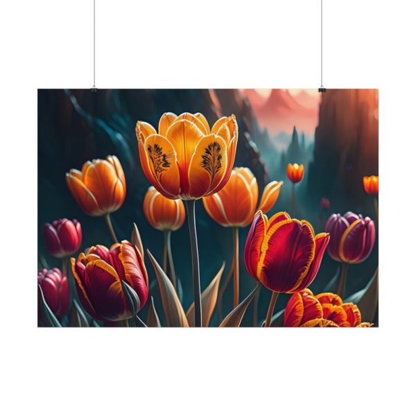 Yellow Tulips Flower Poster