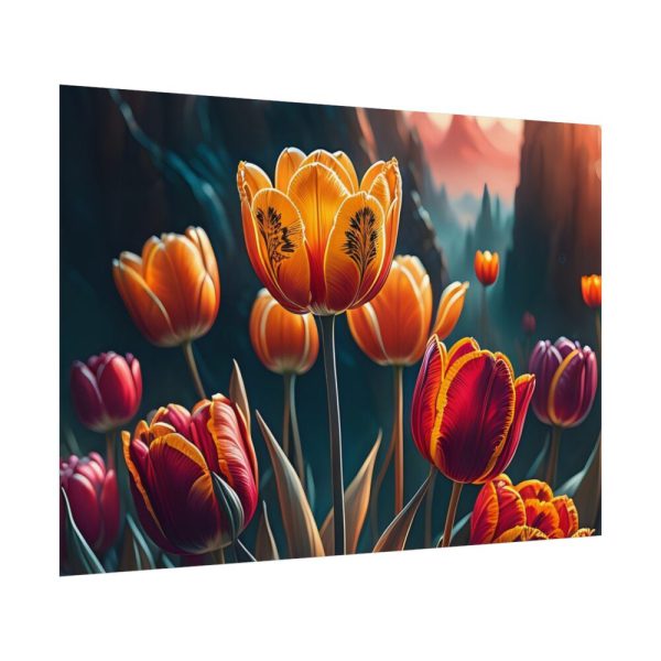 Yellow Tulips Flower Poster