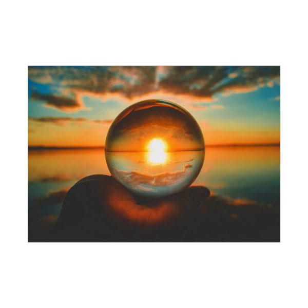 92408-65.jpg Reflection Time Through A Lens Ball Poster