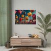 Tulips Under Sky Night Poster