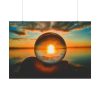 92408-66.jpg Reflection Time Through A Lens Ball Poster