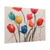 Colorful Abstract Tulips Art Poster