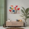 Colorful Abstract Tulips Art Poster
