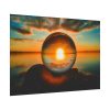 92408-67.jpg Reflection Time Through A Lens Ball Poster