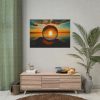 92408-68.jpg Reflection Time Through A Lens Ball Poster