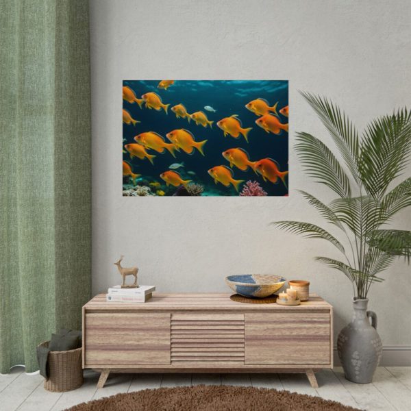 Tropical Fish Swarm Aquarium Poster