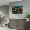 Tropical Fish Swarm Aquarium Poster