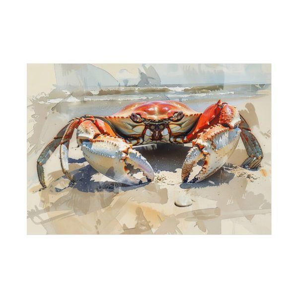 Crab Watercolor Art Poster