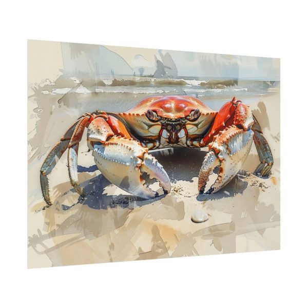 Crab Watercolor Art Poster