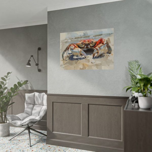 Crab Watercolor Art Poster