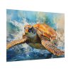 Sea Turtle Watercolor Poster